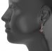 BG Earring - 317 - Switching on: Hinge, Metal: Silver - gold plated 925, Stone: Garnet
