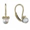 BeKid children's earrings with pearl 1393 - Einschalten: Brizura 0-3 Jahre, Metall: Gelbgold 585, Stein: weiße Perle