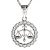 BG zlatý přívěšek Váhy 044 Bílé zlato - 585 Diamant