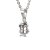 BG zlatý přívěšek Hlava Mimoň 1392 Stříbro 925 - rhodium Granát