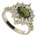 BG prsten 224-Z oválného tvaru - Kov: Stříbro 925 - rhodium, Kámen: Granát