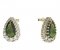 BG earring drop stone -  633 - Metal: Silver 925 - rhodium, Stone: Garnet