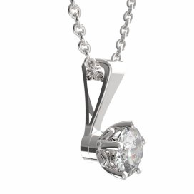 BG zlatý přívěšek 875 Bílé zlato - 585 Diamant