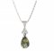 BG pendant drop stone  494-87 - Metal: Silver 925 - rhodium, Stone: Garnet