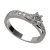 BG zlatý diamantový prstýnek 1453 /zásnubní-snubní/ Bílé zlato - 585 Diamant lab-grown