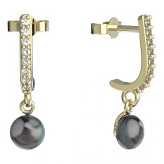 BeKid dětské náušnice 1291 s perlou Žluté zlato - 585