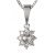 BG zlatý diamantový přívěšek  627 Bílé zlato - 585 Diamant lab-grown