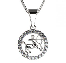 BeKid dětský zlatý přívěsek 052 střelec Bílé zlato - 585 Diamant
