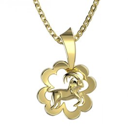 BG zlatý přívěsek 041 kozoroh Žluté zlato - 585