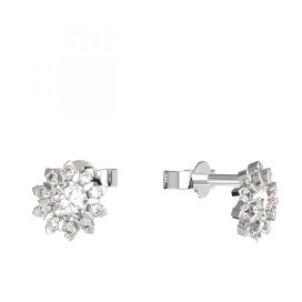 BeKid dětské náušnice 987 Bílé zlato - 585 Diamant