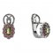 BG  earring 455-R7 oval - Metal: Silver 925 - rhodium, Stone: Garnet