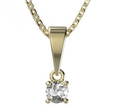 BG zlatý přívěšek  725 Žluté zlato - 585 Diamant