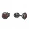 BG garnet earring 737 - Switching on: Puzeta, Metal: Silver 925 - rhodium, Stone: Moldavite