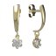 BG zlaté náušnice 870 Bílé zlato - 585 Diamant