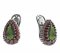BG  earring 633-R7 drop stone - Metal: Silver 925 - rhodium, Stone: Garnet