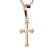 BG zlatý diamantový přívěšek křížek 1110 Růžové zlato 585 (30-90dní) Diamant lab-grown