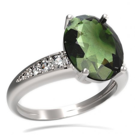 BG prsten oválný kámen 479-J - Kov: Stříbro 925 - rhodium, Kámen: Granát
