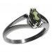 BG ring oval stone 483-V - Metal: Silver 925 - rhodium, Stone: Garnet