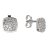 BG zlaté diamantové náušnice 1581 Bílé zlato - 585 Diamant lab-grown