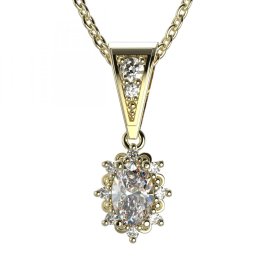 BG zlatý přívěšek  953 Žluté zlato - 585 Diamant