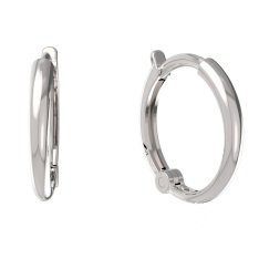 BeKid Kroužek dětské zlaté náušnice 1340 - kruhy Bílé zlato - 585