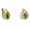 BG earring oval 517-90 - Metal: Silver 925 - rhodium, Stone: Garnet
