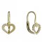 BeKid Kinder gold Ohrringe 597 - Einschalten: Brizura 0-3 Jahre, Metall: Gelbgold 585, Stein: Weißer Kubikzircon