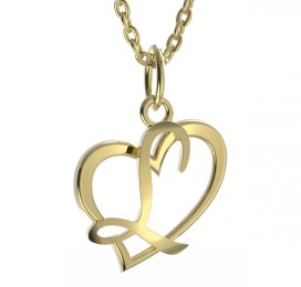 BG zlatý přívěsek písmenko L - 1421 Žluté zlato - 585