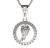 Zlatý přívěsek anděl s diamantem, bílé zlato 585 – 1176 (ZD4411761)