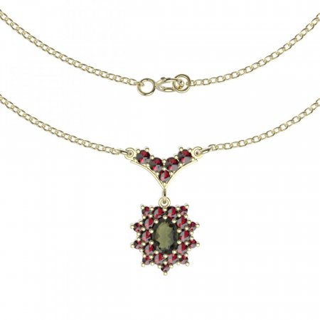 Vintage Antique Bohemian 1890 Garnet Necklace 19 in | eBay