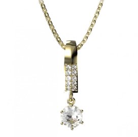 BG zlatý přívěšek 1294 Žluté zlato - 585 Diamant