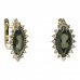 BG earring oval 513-87 - Metal: Silver 925 - rhodium, Stone: Garnet