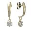 BG zlaté náušnice 870 Bílé zlato - 585 Diamant