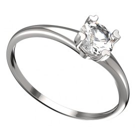 BG zlatý prstýnek 885 I Bílé zlato - 585 Diamant