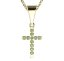 BG zlatý přívěšek křížek 1106 Žluté zlato - 585 Diamant