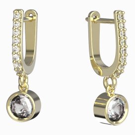 BG zlaté náušnice 771 Žluté zlato - 585 Diamant