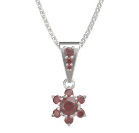 BG přívěšek 978 Stříbro 925 - rhodium Granát