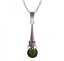 BG přívěs kruhového tvaru 473-C Stříbro 925 - rhodium Granát