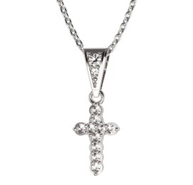 BG zlatý přívěšek křížek 580 Bílé zlato - 585 Diamant
