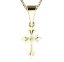 BG zlatý přívěšek křížek 1109 Žluté zlato - 585 Diamant