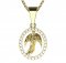 BG pendant - 1177 - Metal: Yellow gold 585, Handle: Handle 0, Stone: White cubic zircon