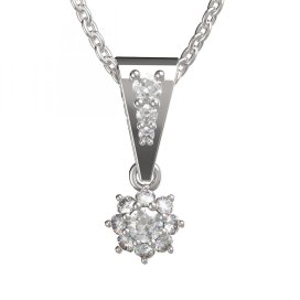 BG zlatý přívěšek 886 Bílé zlato - 585 Diamant