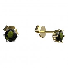 BG moldavit earrings - 1294