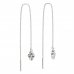 BeKid, Gold kids earrings -295 - Switching on: Chain 9 cm, Metal: White gold 585, Stone: Diamond