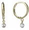 BeKid dětské náušnice 1290 s perlou - Zapínání: Šroubek, Kov: Bílé zlato 585, Perla: Černá
