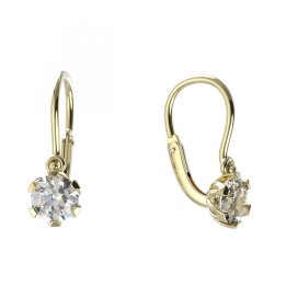 BeKid dětské náušnice 870 Žluté zlato - 585 Diamant