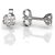 BG zlaté náušnice s diamanty 869 Bílé zlato - 585 Diamant lab-grown