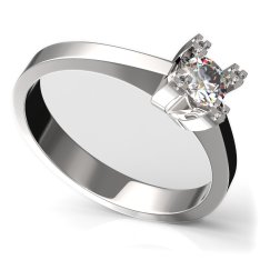 BG zlatý prstýnek 763 Bílé zlato - 585 Diamant
