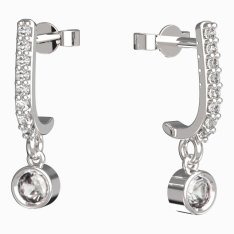BG zlaté náušnice 769 Bílé zlato - 585 Diamant