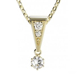 BG zlatý přívěšek 1293 Žluté zlato - 585 Diamant